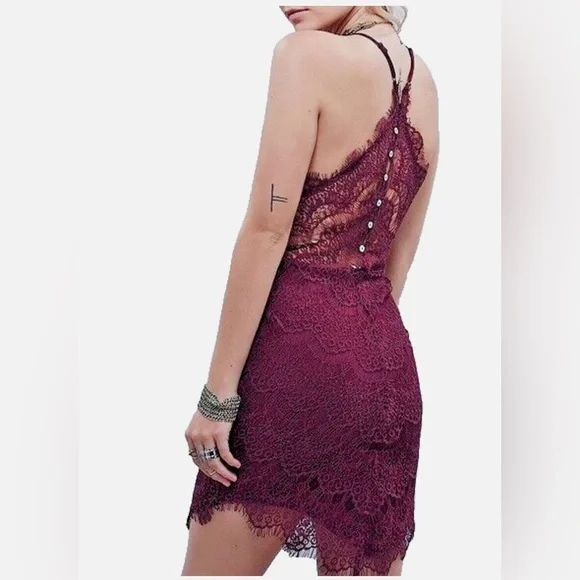 Free People Intimately “She’s Got It” Lace Slip Dress - Picture 3 of 10